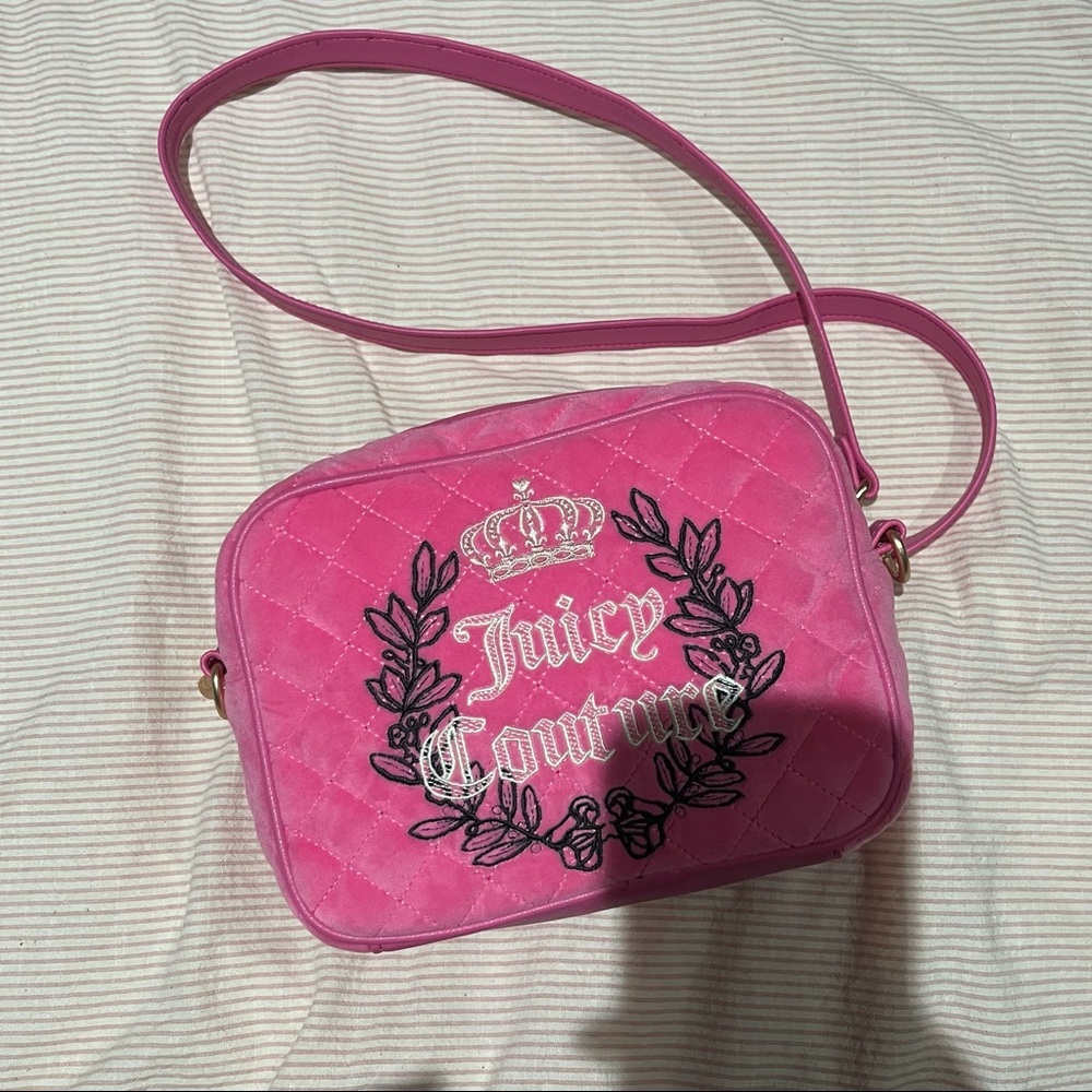 Pink Velvet Juicy Couture Crossbody